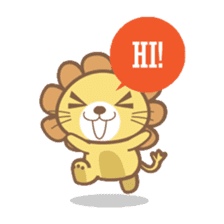 Lori the happy lion sticker #4234560