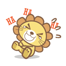 Lori the happy lion sticker #4234565