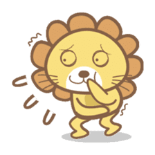 Lori the happy lion sticker #4234568