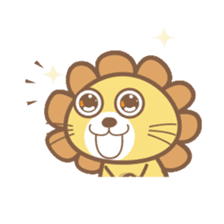 Lori the happy lion sticker #4234569