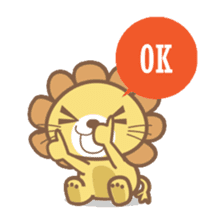 Lori the happy lion sticker #4234576