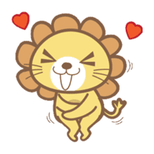 Lori the happy lion sticker #4234594