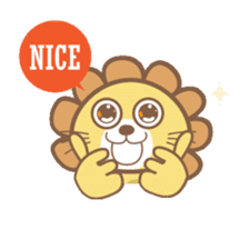 Lori the happy lion sticker #4234595
