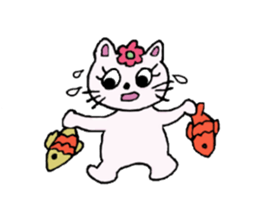 Daily-life of Nyanko sticker #4234622