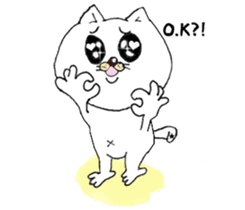 The cat wearing glasses sticker #4235284