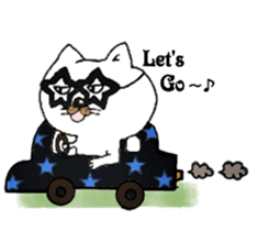 The cat wearing glasses sticker #4235292