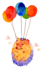 Watercolor Paint Hedgehog sticker #4236005