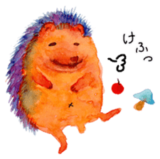 Watercolor Paint Hedgehog sticker #4236006