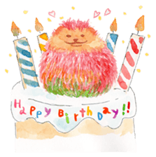 Watercolor Paint Hedgehog sticker #4236031