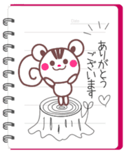 Love notebook&Chocolate squirrel sticker #4236372