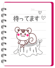 Love notebook&Chocolate squirrel sticker #4236381