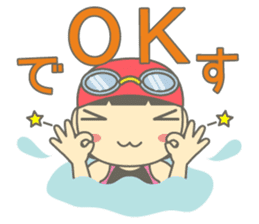 Swimming Girl ~girl children swim~ sticker #4237603