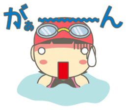 Swimming Girl ~girl children swim~ sticker #4237609