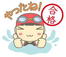 Swimming Girl ~girl children swim~ sticker #4237611