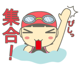Swimming Girl ~girl children swim~ sticker #4237620