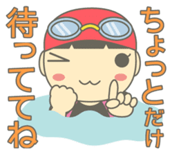 Swimming Girl ~girl children swim~ sticker #4237625