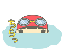 Swimming Girl ~girl children swim~ sticker #4237626