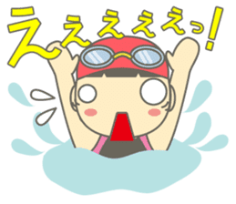 Swimming Girl ~girl children swim~ sticker #4237631