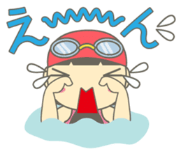 Swimming Girl ~girl children swim~ sticker #4237632
