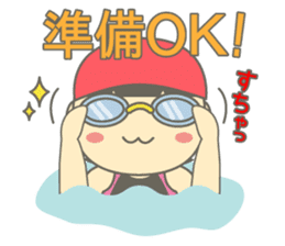 Swimming Girl ~girl children swim~ sticker #4237633