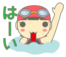 Swimming Girl ~girl children swim~ sticker #4237639