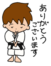 Karate man can do his best sticker #4237883