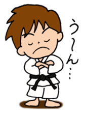 Karate man can do his best sticker #4237884