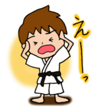 Karate man can do his best sticker #4237887