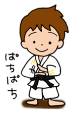 Karate man can do his best sticker #4237896