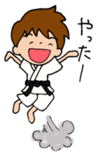 Karate man can do his best sticker #4237897
