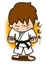Karate man can do his best sticker #4237900