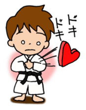Karate man can do his best sticker #4237906