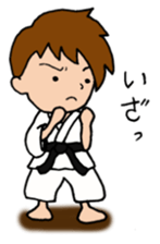 Karate man can do his best sticker #4237908