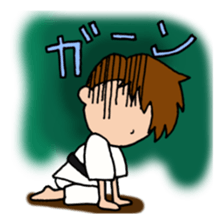 Karate man can do his best sticker #4237912