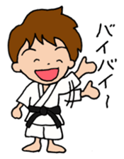 Karate man can do his best sticker #4237916