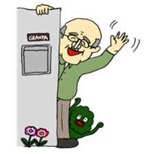 Marie and grandpa sticker #4238241