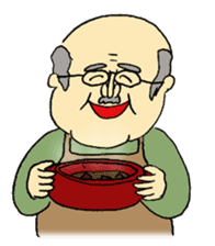 Marie and grandpa sticker #4238247