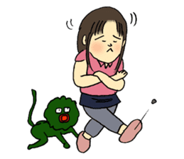 Marie and grandpa sticker #4238252