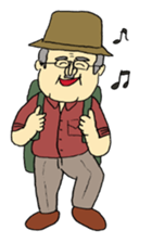 Marie and grandpa sticker #4238259