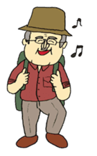 Marie and grandpa sticker #4238259