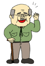 Marie and grandpa sticker #4238263