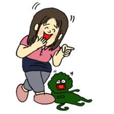 Marie and grandpa sticker #4238264