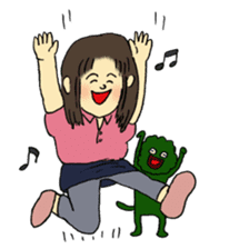 Marie and grandpa sticker #4238268