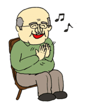 Marie and grandpa sticker #4238269