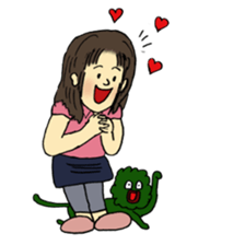 Marie and grandpa sticker #4238270