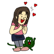 Marie and grandpa sticker #4238270