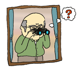 Marie and grandpa sticker #4238275