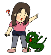 Marie and grandpa sticker #4238278