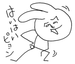Henoheno Rabbit sticker #4238565