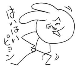 Henoheno Rabbit sticker #4238565